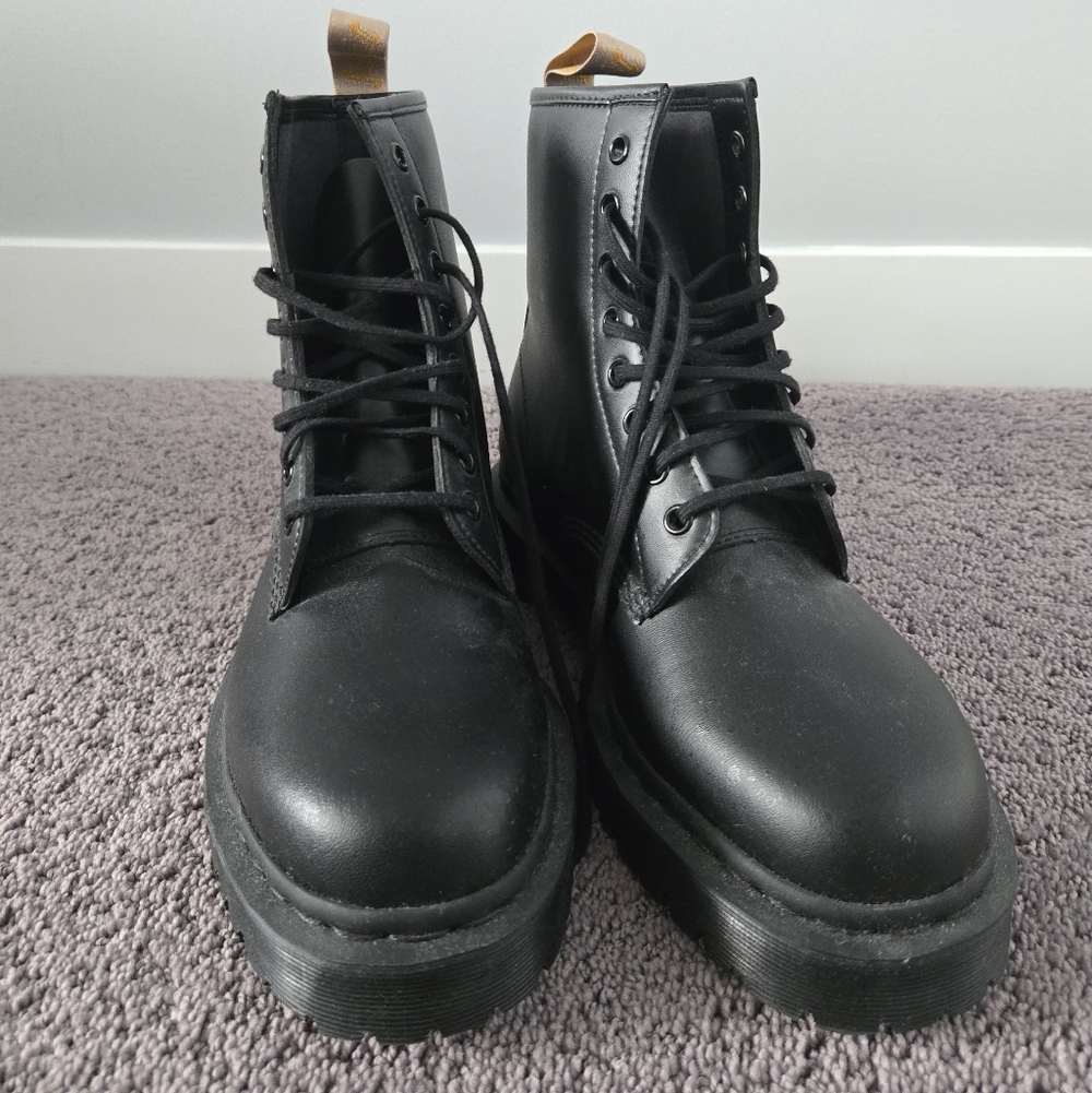 Dr. Martens Men's Vegan Mono 8 Eye Combat Boot